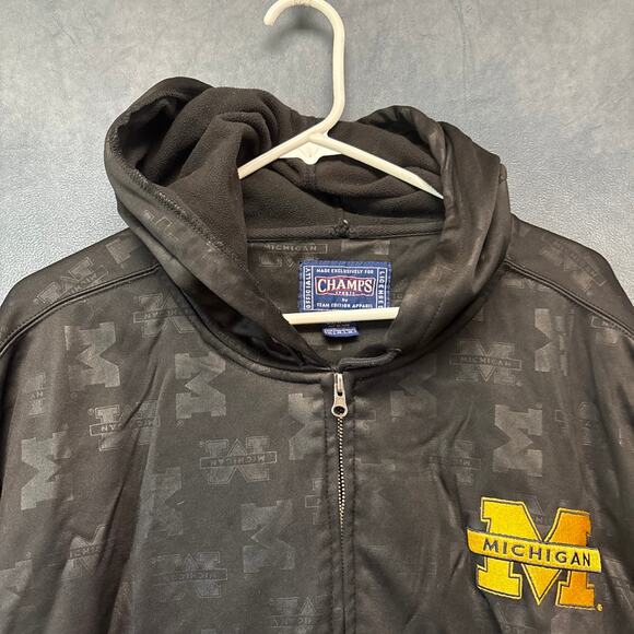 Champs Zip Up Jacket Michigan State University Embossed University Zipper Broken - Picture 4 of 11